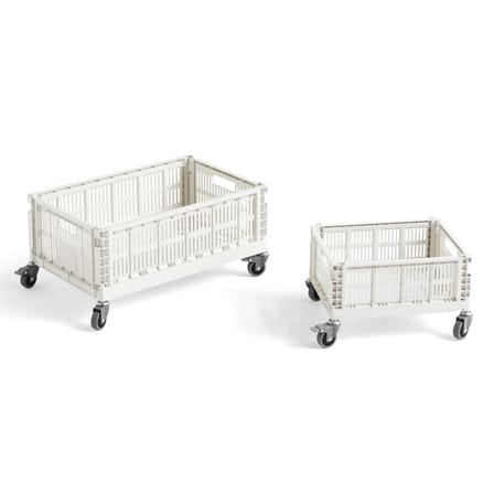 Lot de 4 roulettes pour panier Colour Crate Medium 26,5 x 34,5 cm - Hay