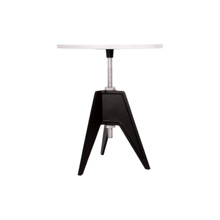 Tavolo ad altezza regolabile Screw pietra bianco nero regolabile in altezza - Tom Dixon