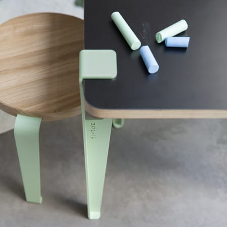 Scrivania bimbi Vice Versa legno verde / 70 x 50 cm - Ardesia reversibile / Stratificato - TIPTOE