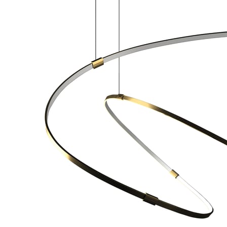 Sospensione Zigouzi LED metallo oro / L 150 cm - Dix Heures Dix