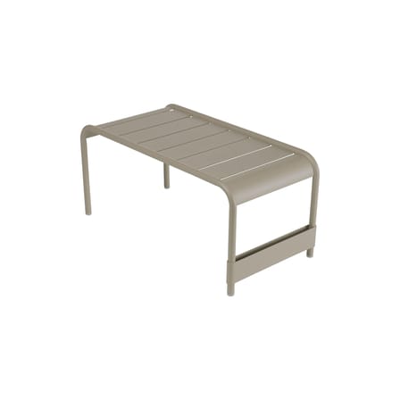 Banc Luxembourg métal marron beige / Table basse - 86 x 43 x H 40 cm - Fermob