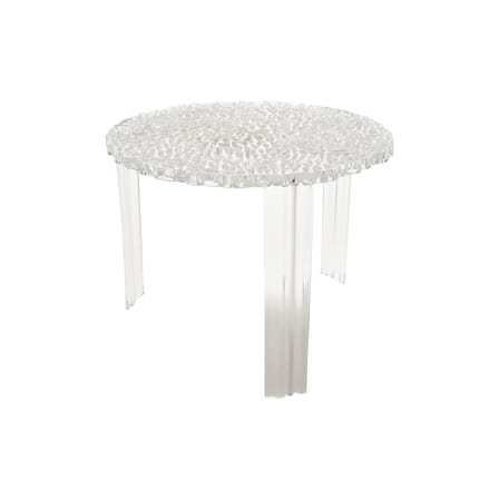 Table basse T-Table Alto plastique transparent / Ø 50 x H 44 cm - Kartell