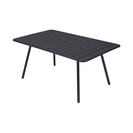 Table rectangulaire Luxembourg métal gris / 165 x 100 cm - 6 à 8 personnes - Fermob