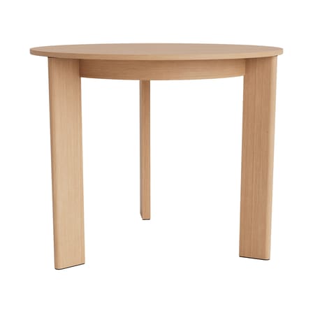 Table ronde Chisel 20 bois naturel / Ø 90 cm - 3 pieds - Hay