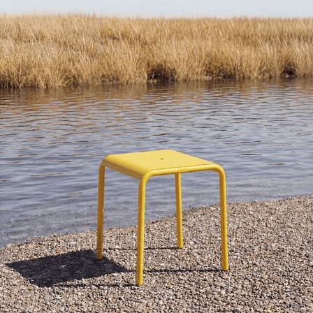 Tabouret Panorama métal jaune - TIPTOE