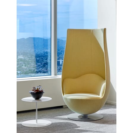 Tavolino Gong metallo bianco / Giulio Cappellini, 2004 - Ø 50 x H 42 cm / Metallo - Cappellini