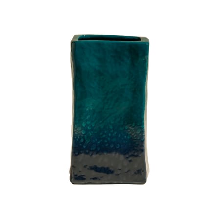 Vase Nomad céramique bleu / 11 x 11 x H 21 cm - Maison Sarah Lavoine