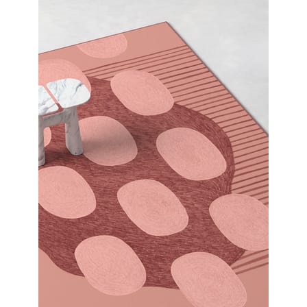 Tapis Cumulus  rose / 200 x 300 cm - Edition limitée 20 ans MID - Made in design Editions