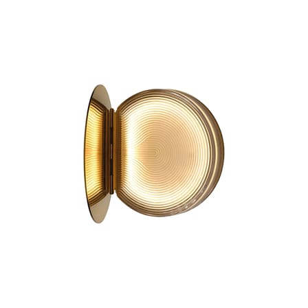 Applique Poudrier LED métal or / Miroir - DCW éditions
