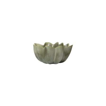 Nium Small Bowl ceramic green / Ø 22 x H 11 cm - Ferm Living