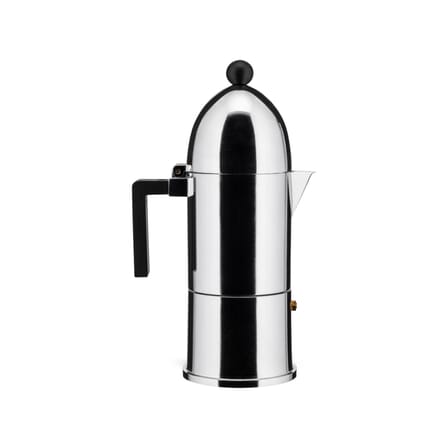 Cafetière italienne La Cupola métal noir / Induction - 6 tasses / Aldo Rossi, 1988 - Alessi