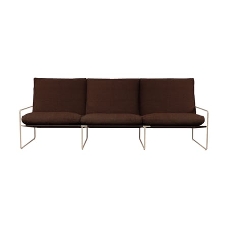 Canapé de jardin 3 places Desert tissu marron / L 233 cm - Ferm Living