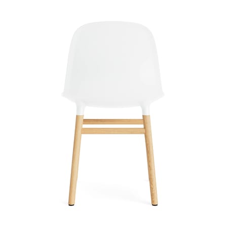 Form Chair plastic material white Oak leg - Normann Copenhagen