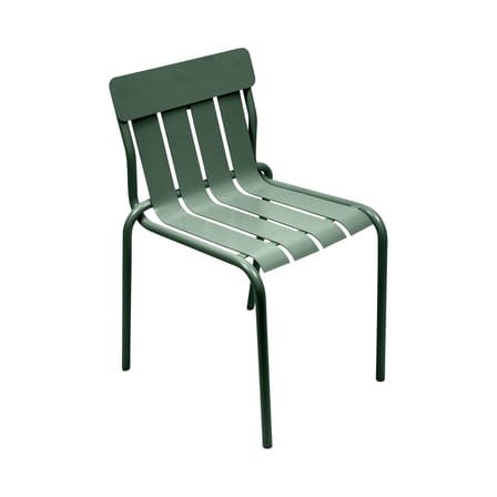 Chaise empilable Stripe métal vert / Par Matali Crasset - Fermob