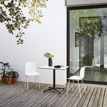 Chaise HAL RE Tube plastique bleu / Plastique recyclé - Vitra
