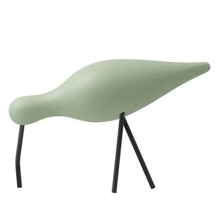 Décoration Oiseau Shorebird L bois vert / L 22 x H 14 cm - Normann Copenhagen
