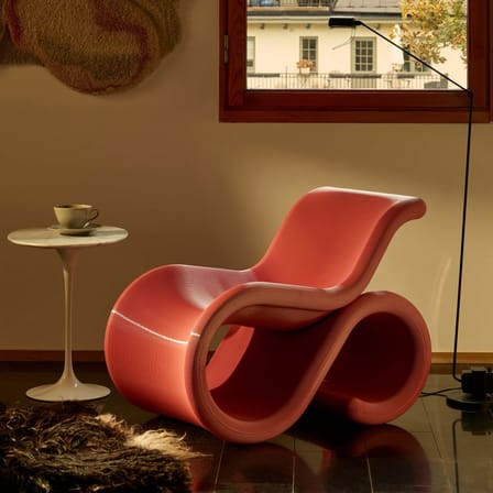 Fauteuil Éclair Chair rose - CRÈME ATELIER