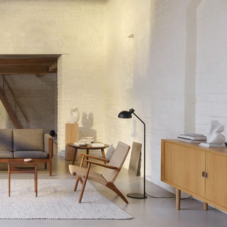 Fauteuil lounge CH25 bois naturel / Hans J. Wegner, 1950 - Corde de papier - CARL HANSEN & SON