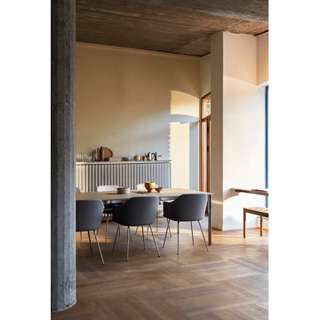 Fauteuil rembourré Rely HW35 tissu beige - &tradition