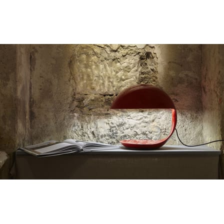Lampe de table Cobra plastique rouge / Edition limitée 50 ans - Elio Martinelli , 1968 - Martinelli Luce