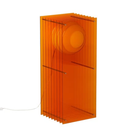 Lampe de table Lop Big Rectangle plastique orange / Lauréat Archiproducts Design Award - BANG