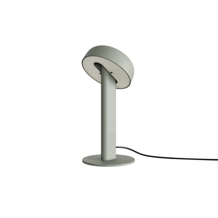 Lampe de table NOD LED métal vert gris / H 25 cm / Seconde vie - TIPTOE