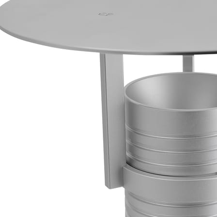 Lampe de table Set LED métal argent / Ø 34 x H 38 cm - Muuto