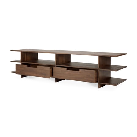 Meuble TV Kabuki bois marron / L 200 cm -  2 tiroirs - Ethnicraft