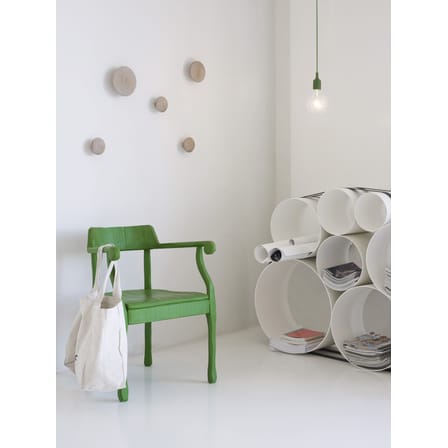 Patère The Dots Wood Small / Bois - Ø 9 cm - Muuto