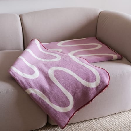 Plaid Swirl violet / 150 x 200 cm - NOO.MA