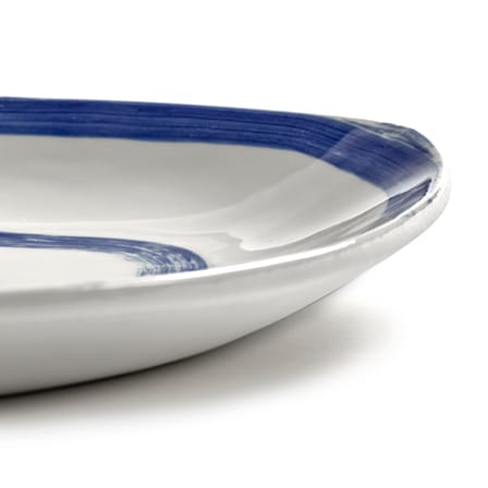 Plat de service The Line-up céramique bleu / Ovale - 34 x 21 cm - Serax
