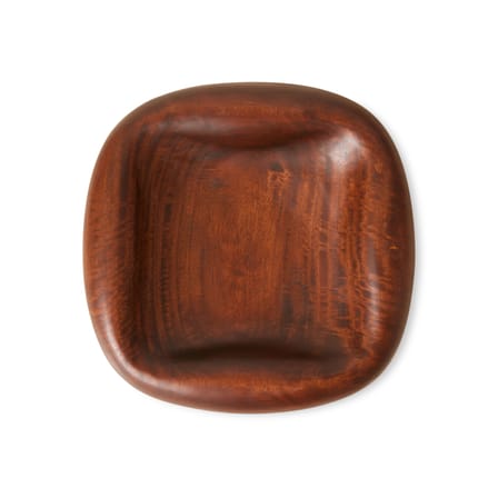 Plateau Wooden bois marron / 35 x 35 x 8 cm - HK LIVING