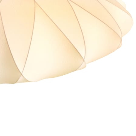 Suspension Bubble Saucer tissu blanc / Medium - Motifs croisés / George Nelson, 1947 - Hay