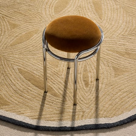 Tabouret Moon / H 45 cm - Velours - Maison Sarah Lavoine