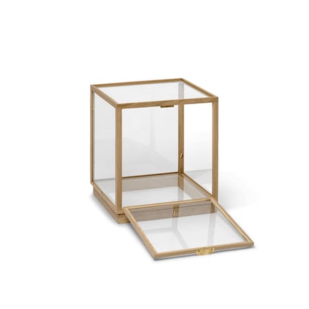 Utensile Miru vetro legno naturale / 40 x 40 x H 42 cm - Vetro & rovere - Ferm Living