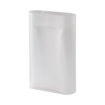 Vaso Ridge vetro bianco / L 31 x H 48,5 cm - Muuto