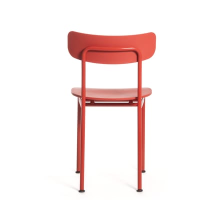 Chaise Motta rouge / Jasper Morrison - Polypropylène recyclé - Magis