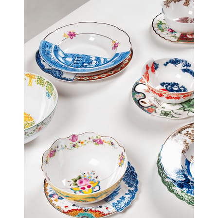 Assiette Hybrid Ipazia céramique multicolore Ø 27,5 cm - Seletti