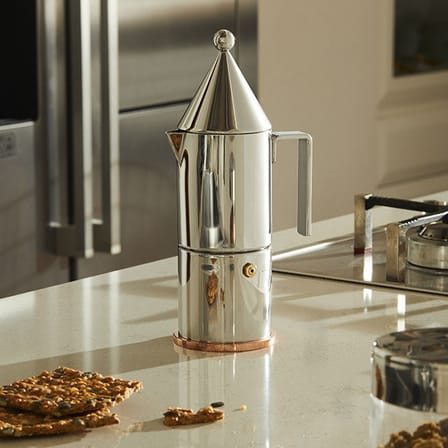Cafetière italienne La Conica métal / 6 tasses - Alessi