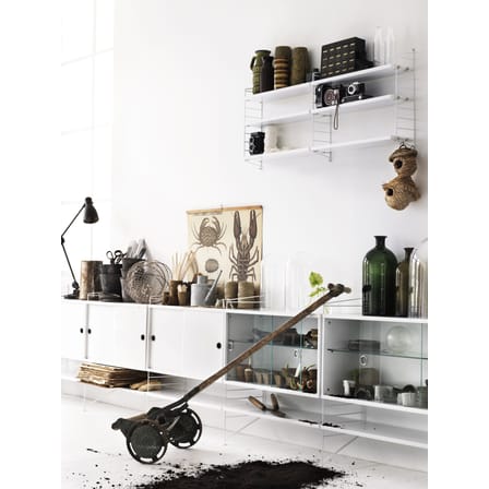 Caisson / Portes vitrées coulissantes - L 78 x P 30 x H 42 cm - String Furniture
