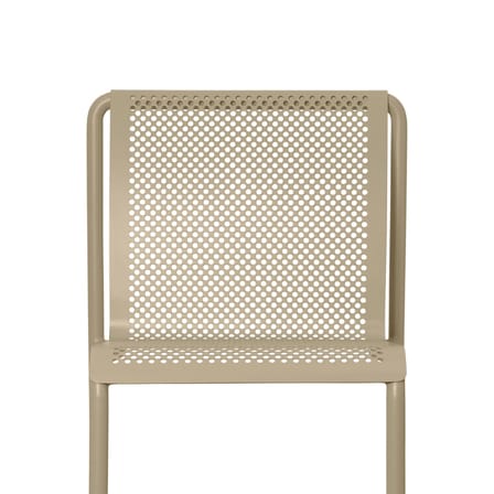 Chaise empilable Dapple métal beige / Perforé - Ferm Living