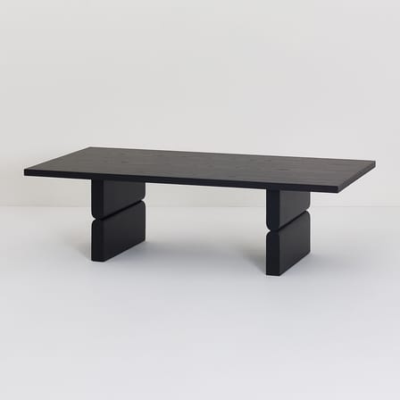 Couchtisch Noon holz schwarz / 118 x 58 cm - NOBODINOZ