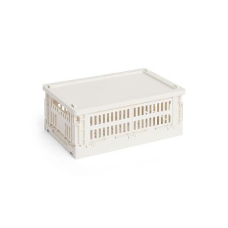 Couvercle  plastique blanc / Pour panier Colour Crate Small 17,5 x 27 cm - Hay