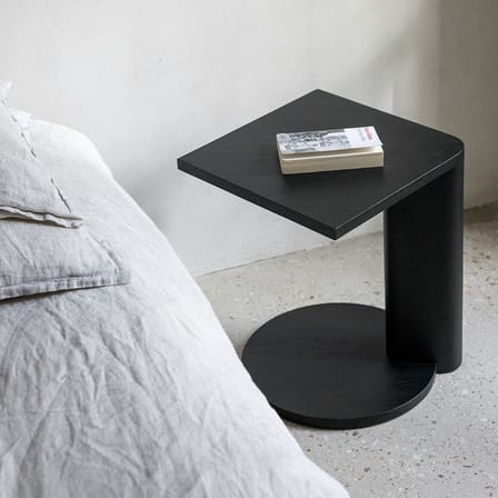 Galta Forte Side End table wood black / 38 x 38 x H 47 cm - KANN DESIGN