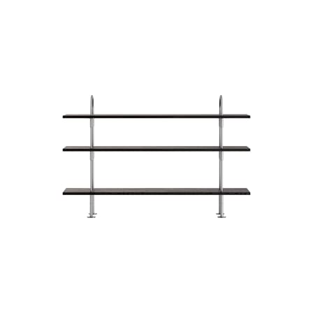 Étagère Keen bois noir / L 160 x H 87,5 cm - 3 étagères - Gubi