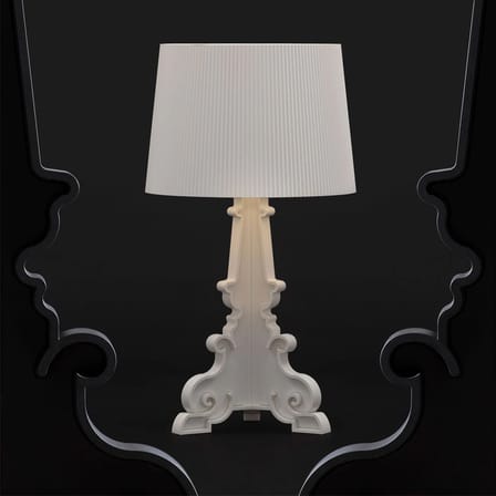 Lampe de table Bourgie plastique blanc / H 68 à 78 cm - Ferruccio Laviani, 2004 - Kartell