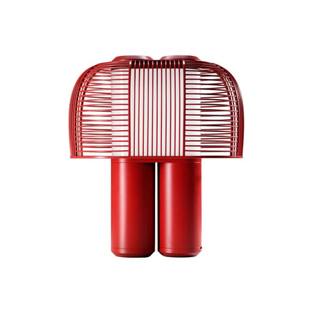 Lampe de table Yasuke métal rouge / L 39,5 x H 43 cm - DCW éditions