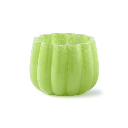 Photophore Melon verre vert / Ø 13,7 x H 10 cm - POLSPOTTEN