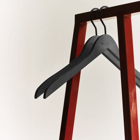 Portant Loop Stand Hall métal rouge / L 45 x P 39 x H 150 cm - Hay