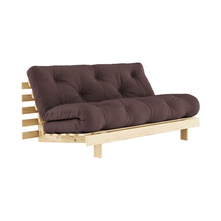 Schlafcouch Roots holz braun / B 160 cm - 3 Positionen / Struktur Pinie Klare Kiefer - KARUP